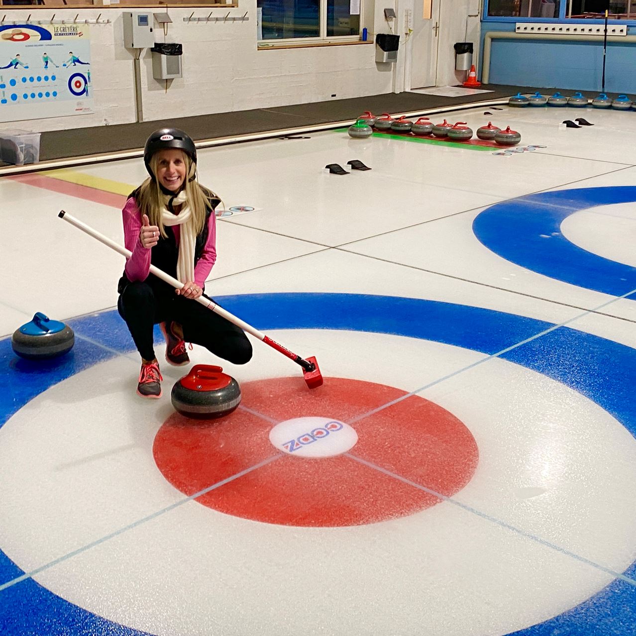 Curlingspielerin Curlingspielerin