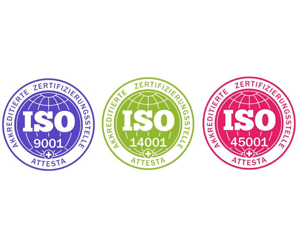 ISO 3-er Logo ISO 3-er Logo