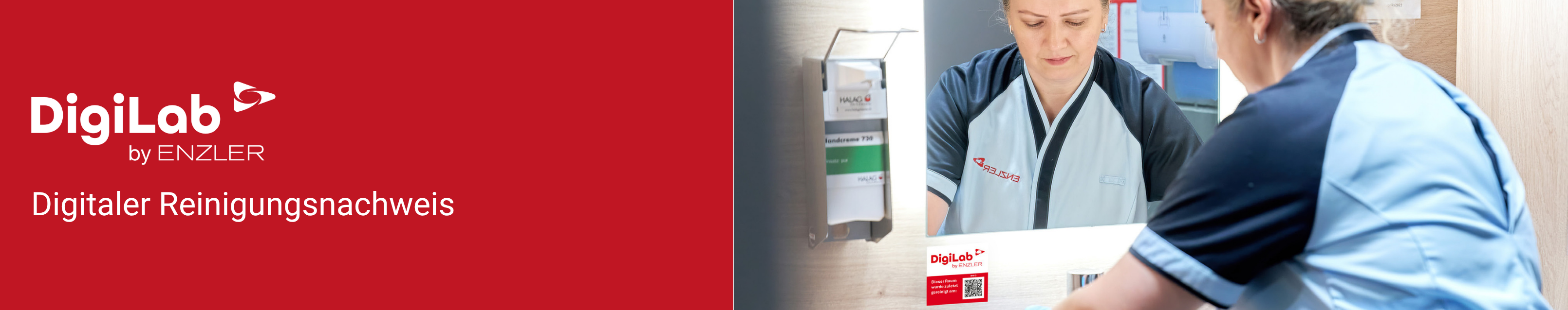 Webbanner Digilab Digitalerreinigungsnachweis