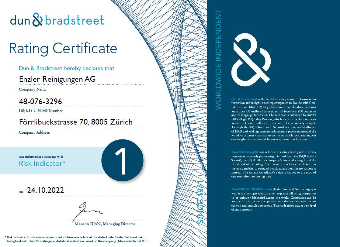 D&B Rating D&B Rating