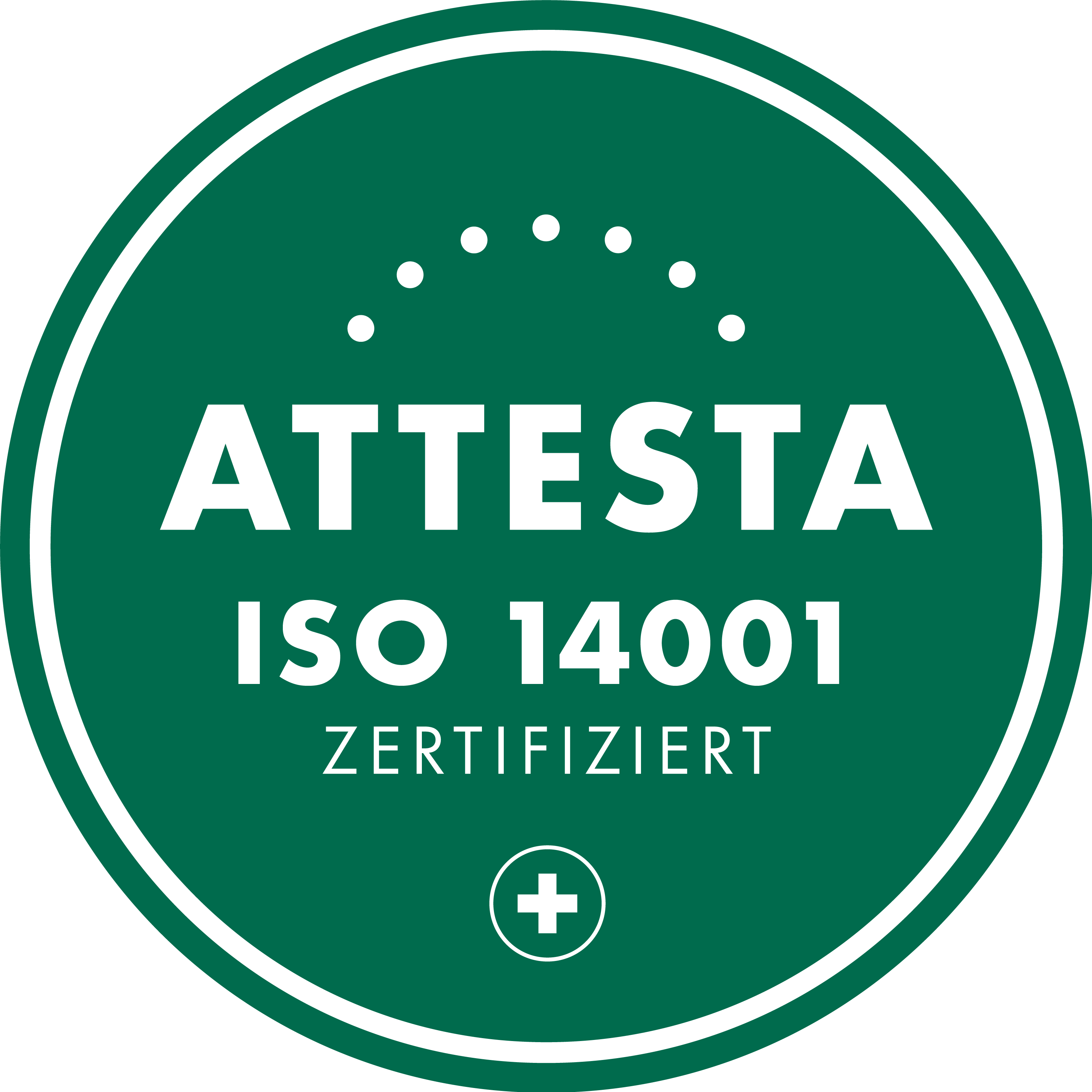 Attesta Iso Label 14001 Farbe