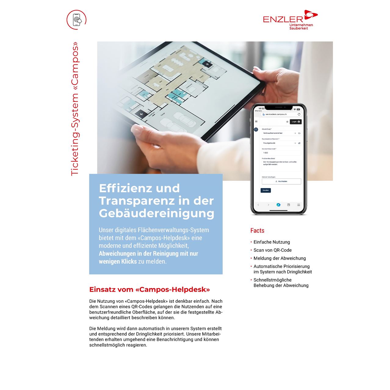 Enzler Reinigung Fact Sheet Ticketing 1 Enzler Reinigung Fact Sheet Ticketing 1